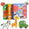 Rompecabezas de Madera para Niños: Animales y Frutas