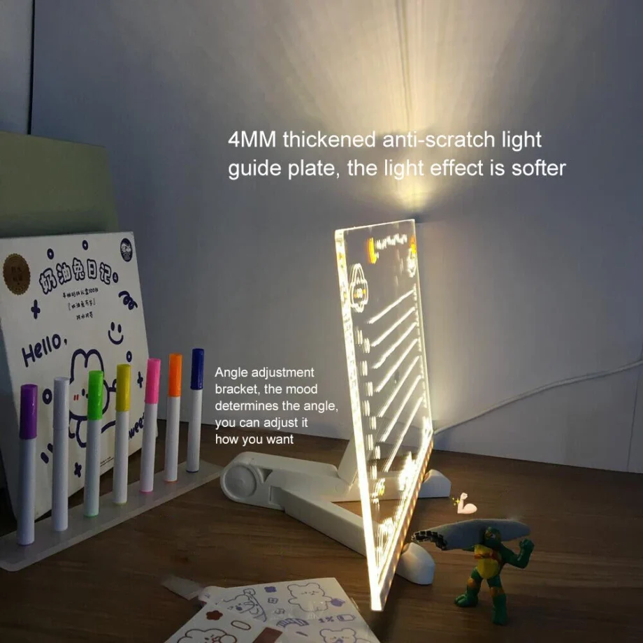 Pizarra LED Infantil – Dibuja con Luz Mágica